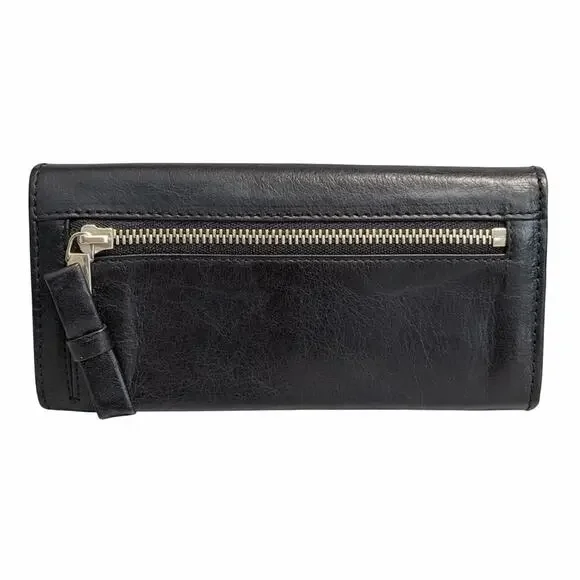 Chloé Black Lambskin Leather Wallet w/ Box & COA Card - Picture 3 of 12